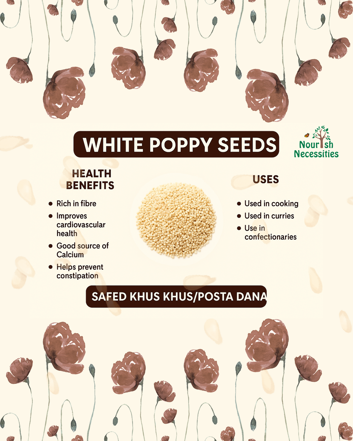 Postu (Khus Khus / Poppy Seeds)
