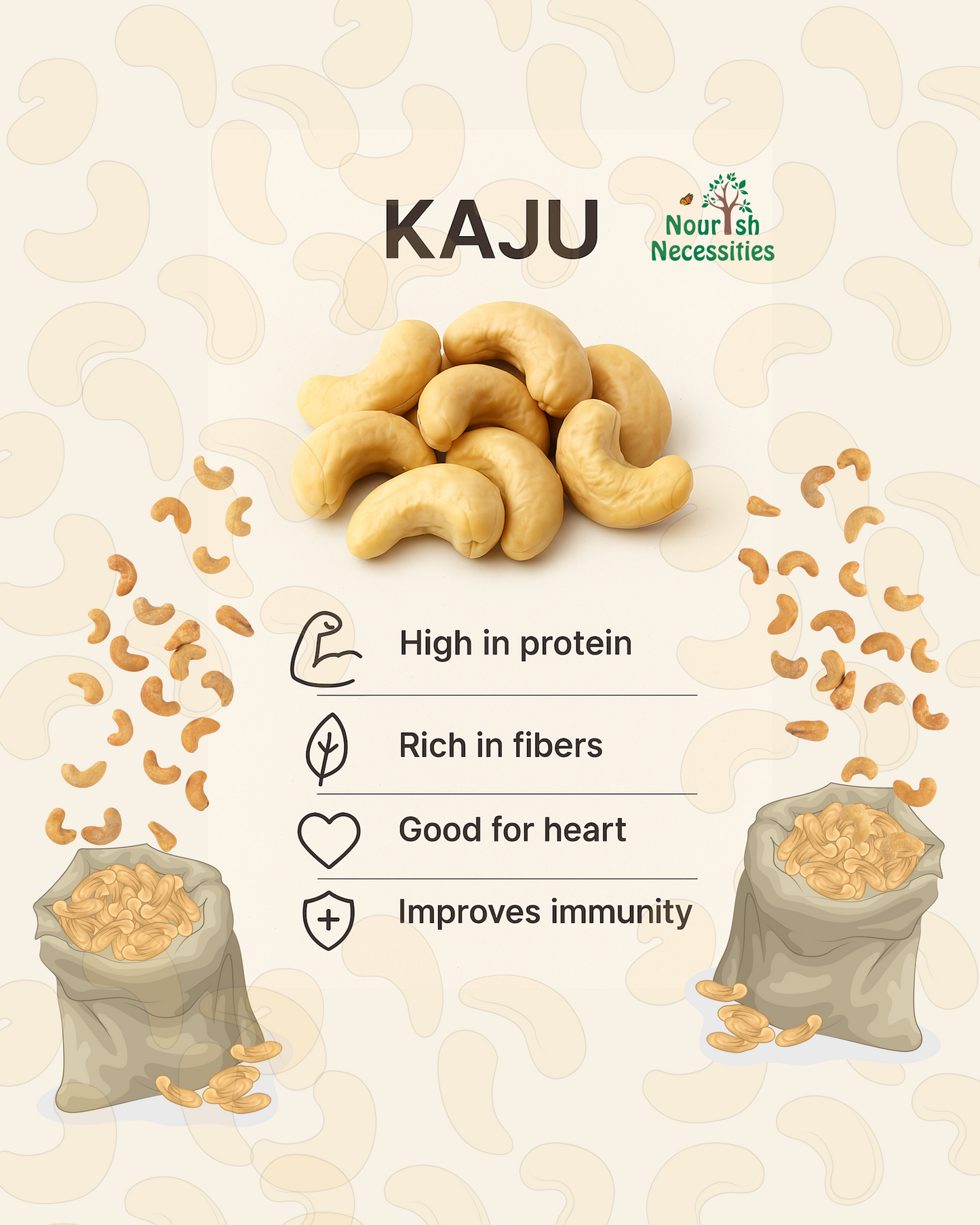 Premium Cashew Nuts (Kaju) – Buy Online