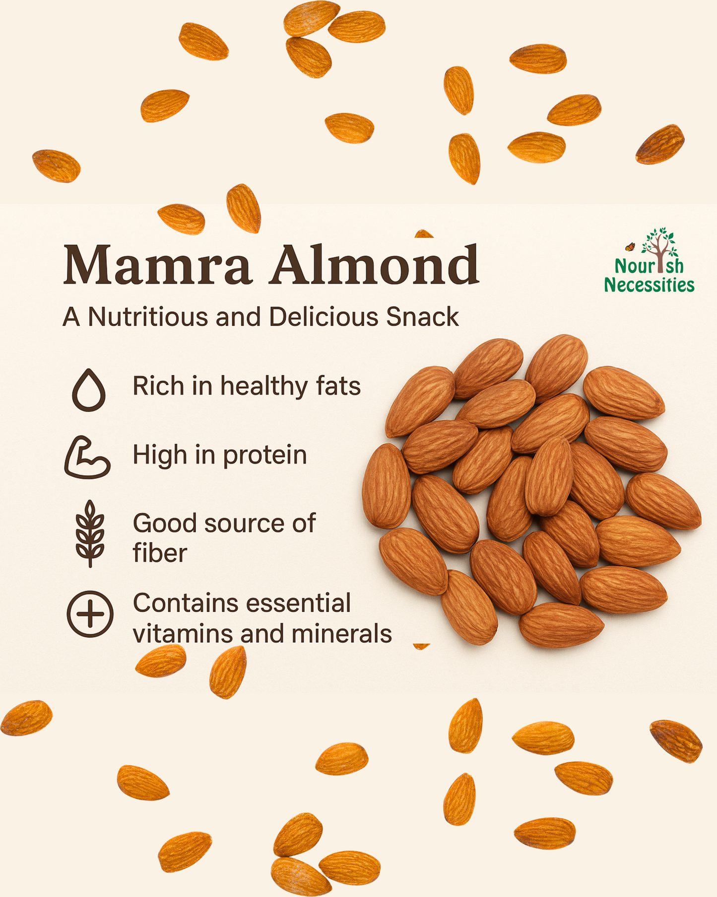 Premium Mamra Almonds – Rich, Crunchy & Natural